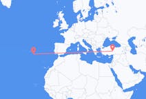 Flights from Kayseri, Turkey to Santa Maria Island, Portugal