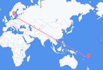 Flyrejser fra Kadavu Island, Fiji til Linköping, Sverige