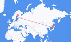 Voli da Aomori, Giappone a Tampere, Finlandia