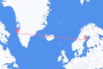 Flüge von Sisimiut, Grönland nach Umeå, Schweden