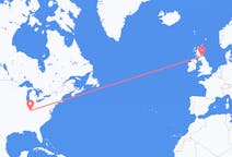 Flyrejser fra Louisville, USA til Edinburgh, Skotland