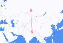 Flights from Kathmandu, Nepal to Novosibirsk, Russia