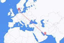 Flights from Dubai, United Arab Emirates to Karup, Denmark