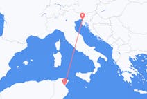 出发地 突尼斯出发地 恩菲达目的地 意大利的里雅斯特的航班