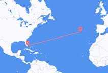 Flights from Miami, the United States to Ponta Delgada, Portugal