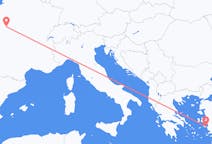 Vols depuis la ville de Tours vers la ville de Samos