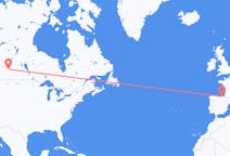 Flyg från Saskatoon, Kanada till Bilbao, Spanien