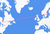 加拿大出发地 蒂明斯飞往加拿大目的地 斯德哥尔摩的航班