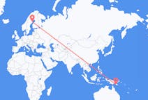 Flyreiser fra Port Moresby, Papua Ny-Guinea til Skellefteå, Sverige