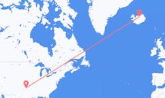 Flüge von Oklahoma City, die Vereinigten Staaten nach Akureyri, Island