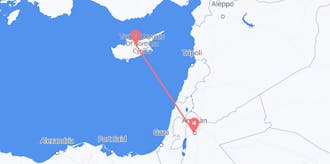 Flyg från Jordanien till Cypern