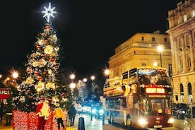 Tour de luces navideñas de Londres en autobús descapotable