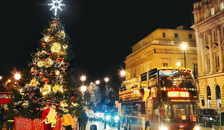 London Christmas Lights Tour on Open-Top Bus