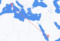 Flights from Jizan, Saudi Arabia to Ajaccio, France