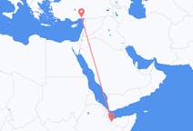 Flyg från Hargeisa, Somalia till Adana, Turkiet
