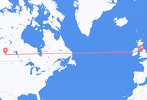 Flyg från Saskatoon, Kanada till Liverpool, England