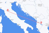 Vuelos de Ohrid, Macedonia del Norte a Florencia, Italia