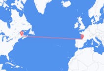 加拿大出发地 弗雷德里克頓飞往加拿大目的地 比亚里茨的航班