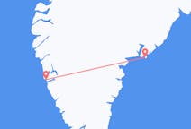 Voli da Nuuk, Groenlandia a Kulusuk, Groenlandia