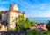 photo of nice summer scenic view of Meersburg Castle and Lake Constance in Germany, Europe.
