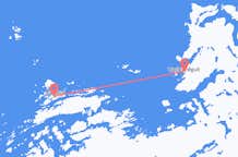 Vluchten van Aasiaat, Groenland naar Qasigiannguit, Groenland