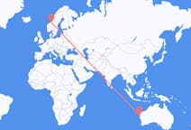 Flyrejser fra Carnarvon, Australien til Trondheim, Norge