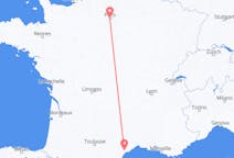 Flyg från Paris, Frankrike till Béziers, Frankrike