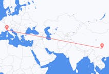 Flights from Chongqing to Genoa