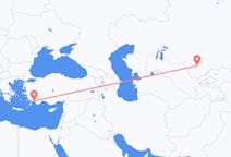 Flyreiser fra Turkistan, Kasakhstan til Dalaman, Tyrkia