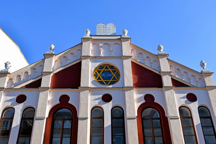 Building of the synagogue in Debrecen city, Hungary.
