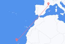 Flyg från São Vicente, Kap Verde till Carcassonne, Frankrike