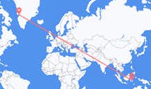 出发地 印度尼西亚肯達里目的地 格陵兰伊卢利萨特的航班