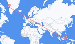Flyrejser fra Kendari, Indonesien til Ilulissat, Grønland