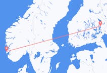 Fly fra Joensuu til Haugesund