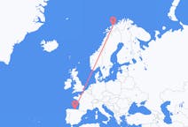Flights from Tromsø, Norway to Santander, Spain