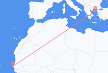 Flyrejser fra Dakar til Lemnos