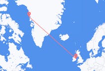 アイルランドのダブリンから、グリーンランドのウペルナビクまでのフライト