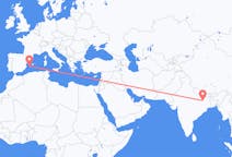 出发地 印度加雅目的地 西班牙伊维萨岛的航班