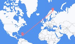 Flüge von San Juan, die Vereinigten Staaten nach Ivalo, Finnland