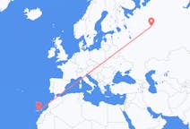 Flights from Syktyvkar, Russia to Las Palmas, Spain