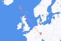 Flyreiser fra Sørvágur, Færøyene til München, Tyskland