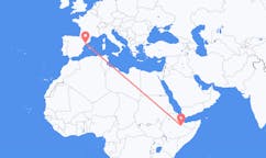 Flyrejser fra jijiga, Etiopien til Reus, Spanien