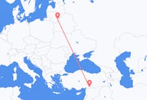 Flyreiser fra Vilnius, Litauen til Gaziantep, Tyrkia
