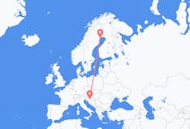 Flyrejser fra Lulea, Sverige til Zagreb, Kroatien
