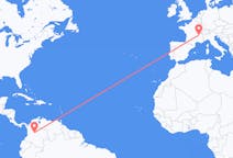 Flyrejser fra Bogotá, Colombia til Lyon, Frankrig