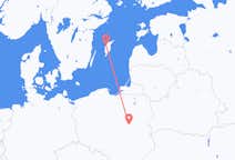 Flüge von Visby, nach Warschau