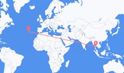 Flights from Hua Hin District, Thailand to Ponta Delgada, Portugal