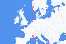 Flyg från Stavanger, Norge till Toulon, Frankrike
