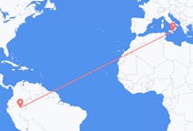 Flyg från Iquitos, Peru till Catania, Italien