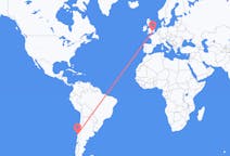 Flyrejser fra Concepción, Chile til London, England